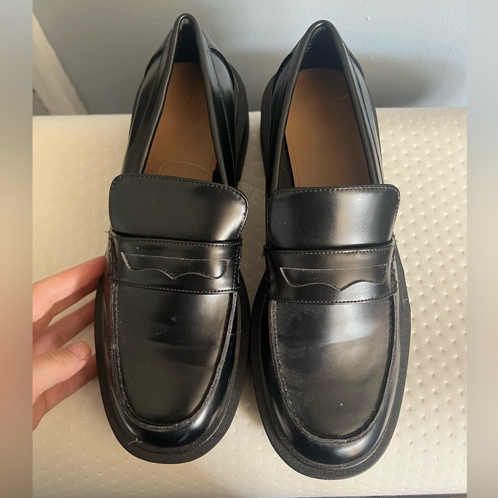 Chunky platform loafers